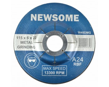 6mm x 115mm Depressed Centre Metal Grinding Disc